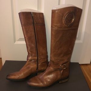Vince Camuto Cognac Phillie Boots